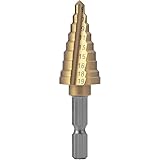 TRUSCO(トラスコ) 六角軸電気設備用ステップドリル 2枚刃チタンコーティング 19mm NMS-19EG-H