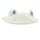 uxcell バスルーム 壁 セルフ-粘着 タオルクロスホルダー ラック 三角形 プラスチック ホワイト