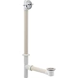 2 x l 41513 173024 PVC trip-lever Drain for Roman Bathtubs、クロム