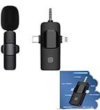 Eculcki ピンマイク スマホマイクスマホマイク ラベリアマイク 瞬時接続 APP不要 Bluetooth不要 7時間連続使用 360°集音 ノイズ軽減 小型 軽量 プラグ＆プレイ クリップ式 録音 撮影 ライブ配信 会議 生放送 (1 ドラッグ 1-TYPEC Apple 3.5mm インターフェイス)