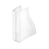 CEP Isisマガジンファイルwithフィンガーグリップ堅牢なエレガントなMouldedポリスチレンa4 ArcticホワイトRef 370