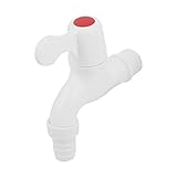 uxcell 給水栓 蛇口　ホワイト プラスチック ホーム キッチン バスルーム 庭園