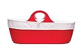 Moba Contemporary Moses Basket (Raspberry) by Moba