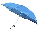 開いて大きく薄型超軽量3段折り ビジネス折傘 BIZ ORICCA ブルー