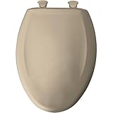 Bemis 1200SLOWT 788 Slow Close Sta-Tite Elongated Closed Front Toilet Seat, Sandbar by Bemis