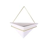 Vosarea 植物ポット　花鉢　植木鉢　ハンギングプランター　フラワーポット　セラミック　トライアングル　サボテン 多肉植物　ポット　DIY　ホームデコレーション