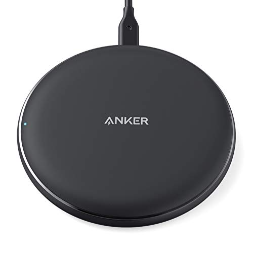 Anker PowerWave 10 Pad (改善版), ワイヤレス充電器 Qi 認証 iPhone 11 / 11 Pro / 11 Pro Max/XS/XS Max/XR/X / 8 / 8 Plus Samsung Galaxy LG 対応 5W & 7.5W & 10W 出力 ブラック