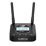 1Mii トランスミッター bluetooth テレビ ブルートゥース 送信機 5.2 光デジタル RCA 同軸 AUX 接続 aptx LL 低遅延 HD 2台同時 長距離 オーディオ 送信 TV/PC/プロジェクター/ワイヤレスヘッドホン/スピーカー/イヤホン用 画面表示 B06TX+