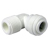 LASCO 19 – 6095 90度エルボpush-in継手に3 / 8インチod、3 / 8インチチューブとオスパイプスレッド、プラスチック