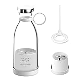 ジューサー ミキサー 小型 携帯式ジューサー 一台多役野菜/果物/離乳食用 ブレンダー ボトル ミニ ボトルブレンダ ジューサーカップメーカー、強力なモーターベースとステンレス鋼ブレード