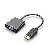 DisplayPort→VGA変換ケーブル DP オス VGA メス 変換アダプター ディスプレイポート (kp-dp-vga)