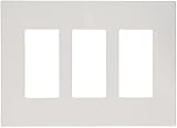 INSTEON 2422-242 Screwless Wall Plate, Triple Gang, White [並行輸入品]