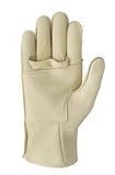 Ansell ActivArmr Mission Critical Gear 46-108 Cowhide Leather Glove, Kevlar Backing, Gunn Cut Cuff, 