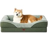 EHEYCIGA 犬 ベッド ペット 犬用ベッド 防水ペットベッド 高反発 L 大型犬 中型犬 クッション 取り外せるカバー 洗える 滑り止め （ゾウ, 91x68x17.7cm）