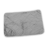 TOBBOMEY ペットウォーマーパッド 屋外用猫用ウォーミングパッド ペット用温熱パッド 加熱パッド、電気なし 加熱されたマットレスパッド 加熱された犬用ベッド 犬用温熱パッド コットン Grey