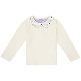 JoJo Maman Bebeジョジョママンベベ(イギリス)/Embroidered Peter Pan Top スコッティドッグ刺繍入りピーターパントップ/6-12m (78cm)/クリーム/B88