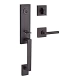 Baldwin SCSEAXTUBLCSR112 Reserve Single Cylinder Handleset Seattle x Tube with Contemporary Square R