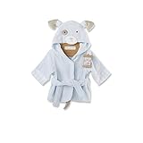 Baby Aspen Bath Time Bow Wow Puppy Hooded Spa Robe, Blue, 0-9 Months by Baby Aspen [並行輸入品]