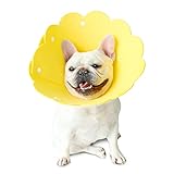 [LaLUCA GOODS] エリザベスカラー 猫 大型犬 犬 ソフト 小型犬 中型犬 柔らかい ロング 軽量 エリカラ クッション ペット 術後 保護 イエロー L
