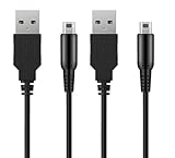 2個セット FOR 3DS 充電器 充電ケーブル 急速充電 高耐久 断線防止 USBケーブル FOR New3DS/ New3DSLL /3DS /3DSLL/ i2DS /DSi/DSiLL/2DSなど用USB電源コード 1.2m (2個セット)