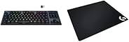【セット買い】 Logicool G ゲーミングキーボード + ゲーミングマウスパッド G913-TKL-LNBK + G640R