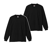 [ヘインズ] ビーフィー ロングスリーブ Tシャツ ロンT 長袖 2枚組 Beefy-T 綿100% 肉厚生地 無地 H5186-2 メンズ ブラック S