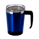 Atlas(アトラス) 中空 ステンレス カフェ マグ カップ 330ml ブルー ACM-330BL コップ グラス