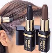 Amazon 薄毛 白髪をワンタッチで隠します 髪にも地肌にも使用できます 黒髪カラースティック 通常タイプ ブラック エムケー精工 ヘアカラーリング用品 通販