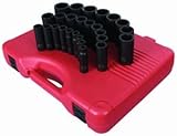 Sunex Tools SU2646 26 Pieces 1/2" Drive Deep Metric Impact Socket Set