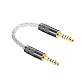 luxferre 4.4mm バランス ケーブル 4.4mm 延長 ケーブル 4.4 mm 5 極 オス 4.4 to 4.4 cable 4.4 mm 変換 コード NW-WM1A NW-WM1Z ZX300 TA-ZH1ES PHA-2A に対応
