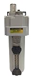 PneumaticPlus SAL3000M-N03B-MEP Compressed Air Lubricator, 3/8" Pipe Size, NPT-Metal Bowl with Brack