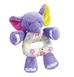 Douglas PlayTivity Elephant Plush Hand Rattle by Douglas [並行輸入品]