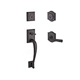 Baldwin DCNAPXFEDRTAR112 Reserve Double Cylinder Handleset Napa x Federal with Traditional Arch Rose