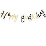 ハッピーバースデー ガーランド HAPPY BIRTHDAY バナー 筆記体 誕生日飾り付け(スタイル3)