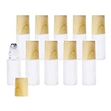 Copeflap ロールオンボトル 5ml ガラス ロールオン ローラーボトル (10本)