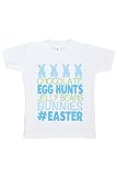 カスタムパーティーShop Baby Boy 's #イースターHappy Easter Tシャツ カラー: ホワイト