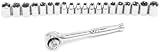 Tradespro 835518 1/4-Inch Drive Socket Set, 21-Piece by Tradespro