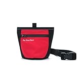 Panni ウエストバッグ 犬おやつポーチ 犬 マグネット 散歩 バッグ レッド
