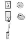 Dynastyハードウェアrid-sie-100-us15リッジクレストフロントドアHandleset、サテンニッケルwith Sierraノブ