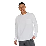 [ヘインズ] Tシャツ 長袖 丸首 綿100% 丸胴仕様 タグレス仕様 ビーフィロングスリーブポケットT ビーフィー H5196 メンズ ホワイト S