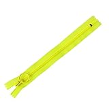 NBK ネオンスケルトンファスナー イエロー 25cm 同色5本 SKF25-N2