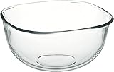 iwaki(イワキ) 耐熱ガラス ボウル 角型 外径23×23cm 3.3L BC337