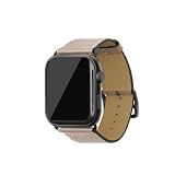 [BONAVENTURA] AppleWatch用 レザーバンド(アダプター:ブラック) シュリンクレザー【38mm/40mm/41mm/42mm, S/Mサイズ】[グレージュ ] T40SBK-GG