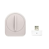 【Works with Alexa認定製品】 セサミ スマートロック本体 シャンパンシルバー + Wi-Fiアクセスポイント 工具不要取付 外出先からスマートフォンでドアを施錠解錠 Google As