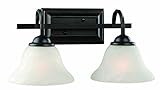 Design House 514919 Drake 2-Light Wall Mount, 8.25-Inch by 17-Inch, Oil Rubbed Bronze [並行輸入品]