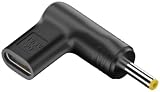 USB-C 入力 DC Type-C変換 主に HP ASUS Lenovo用 4.0×1.7mm 出力 19.5V 5A 100W 対応 ノートパソコン