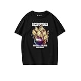 [Lsnbhy] ジョジョの奇妙な冒険 黄金の風 グイード・ミスタ Tシャツ 半袖 綿100% クルーネック メンズ レディース 漫画デザイン ティーシャツ 夏服 カジュアル トップス 非公式 (3XL)