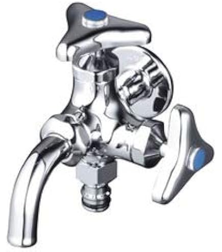 Amazon | KVK 屋外ホース接続ニップル付二口横水栓 K124SPJ | 洗濯機