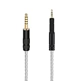 luxferre 4.4mm HD598 HD599 HD558 HD595 HD569 HD579 HD518 交換 ヘッドホンケーブル バランス ケーブル リケーブル 単結晶銅 4.4mmバランス標準プラグ アップグレード ケーブル ヘッドホン 延長 コード 4.4 mm 2.5 mm 変換 NW-WM1A NW-WM1Z NW-ZX300 TA-ZH1ES PHA-2A 等に対応 4.4mm バランス ケーブル 1.2m (シルバー)