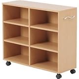 マルチ収納ラック 幅26cm×奥行77cm 可動棚4枚/キャスター付き FF-7526 ナチュラル